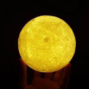 Dekoratif 3D Ay Lamba Gece Lambası Moonlight 13 cm